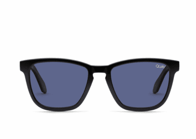 Quay Hardwire Black Tort / Navy Polarised