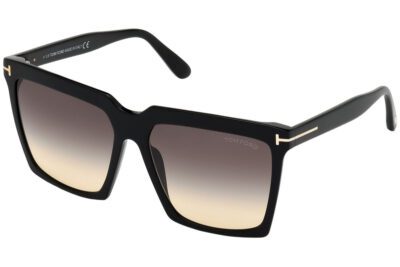 Tom Ford Sabrina FT0764 01B 58 Shiny Black / Smoke Gradient