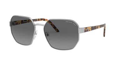 Prada PR54XS 1BC5W1 59 Silver/Grey Gradient Polarised