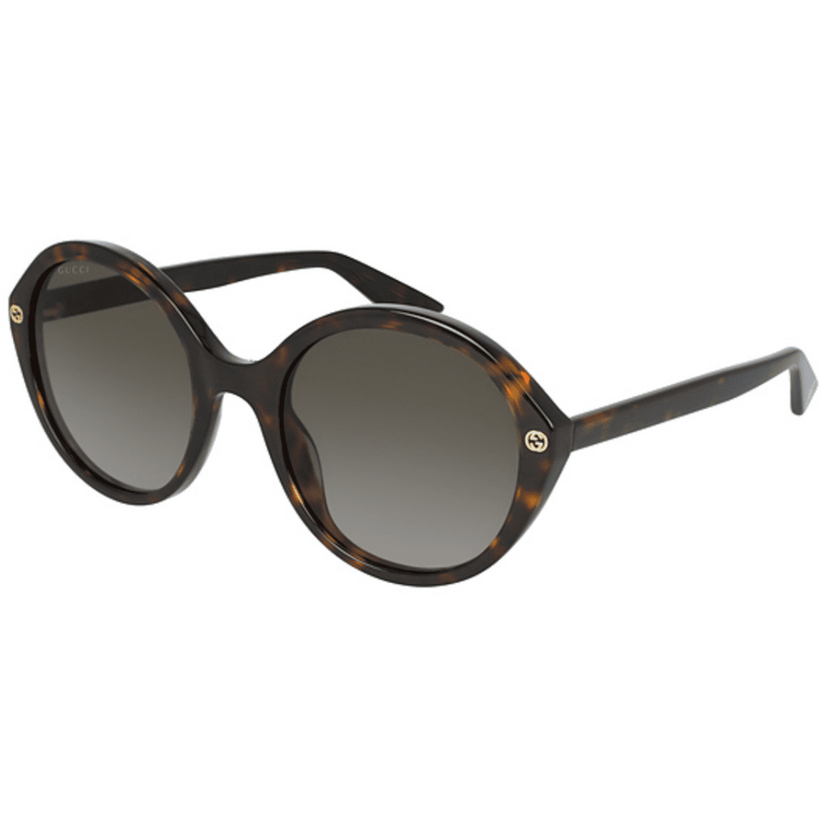 Gucci GG0023S 002 55 Havana Tortoise Brown large round sunnies sunglass culture glam