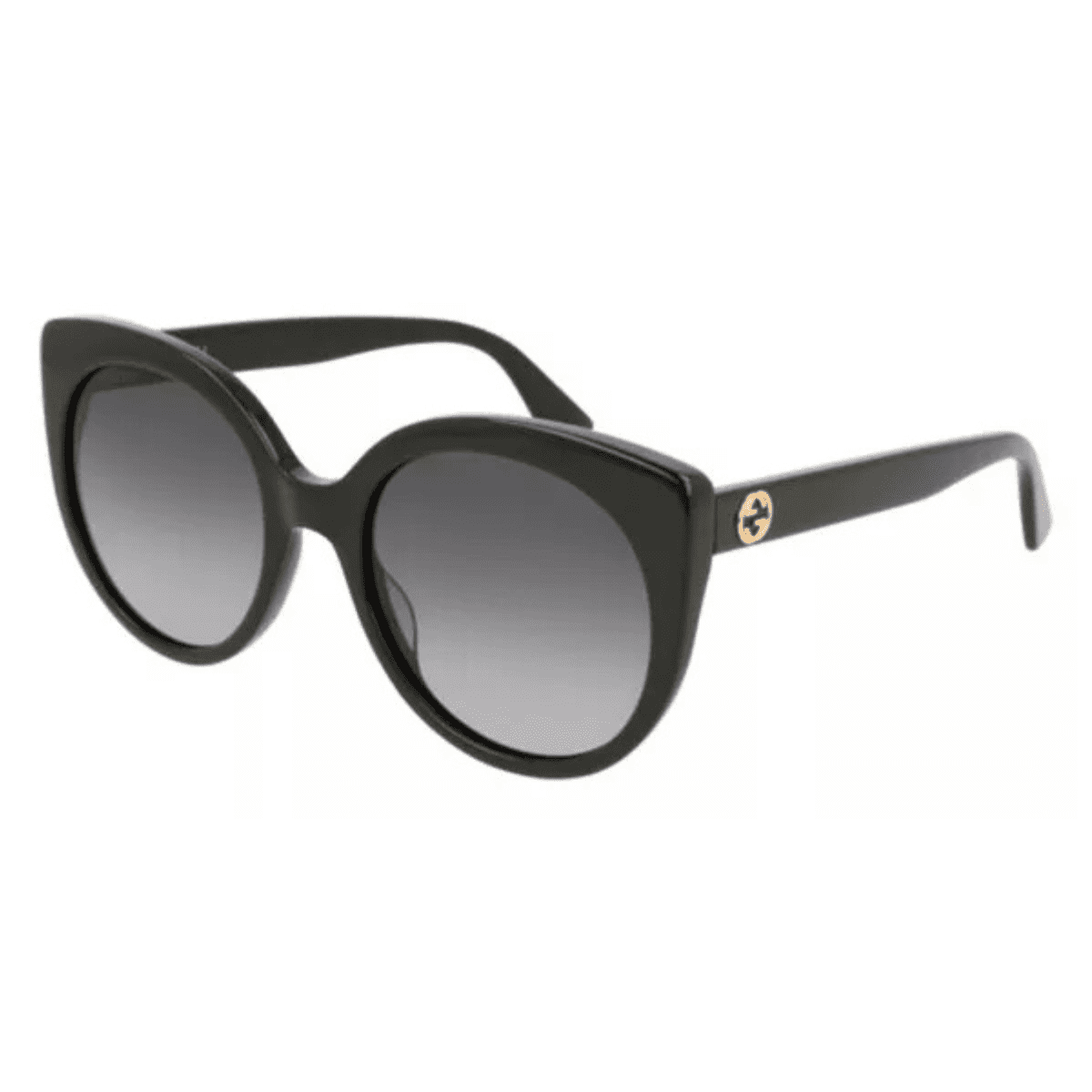 Gucci GG0164S 001 53 Black Grey cat eye winged sunnies sunglass culture