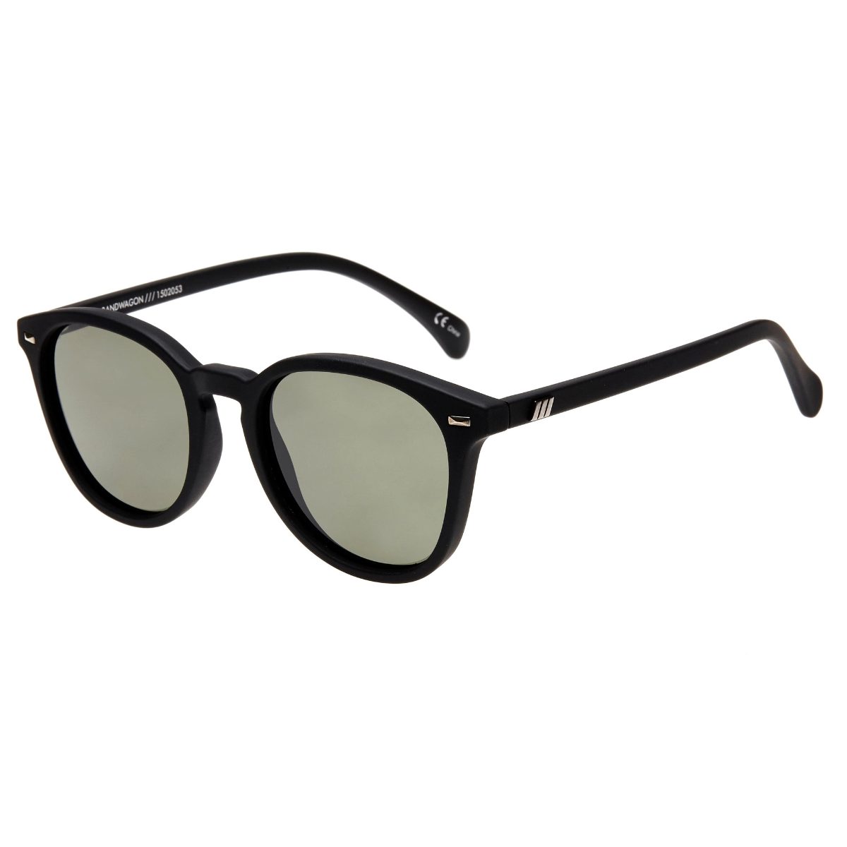 Le Specs Bandwagon 1502053 Black RubberKhaki Mono sunglass culture coomera sunnies store online