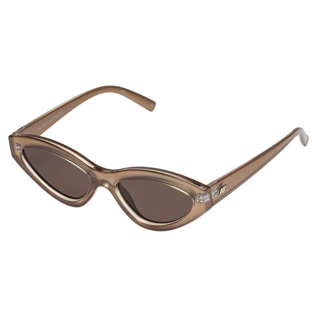 Le Specs Synthcat W 1902105 Gold Shimmer Brown Mono sunglass culture coomera sunnies store