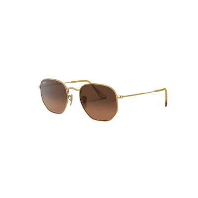 Ray-Ban RB3548N Hexagonal Legend 001/57 54 Gold/Brown Polarised