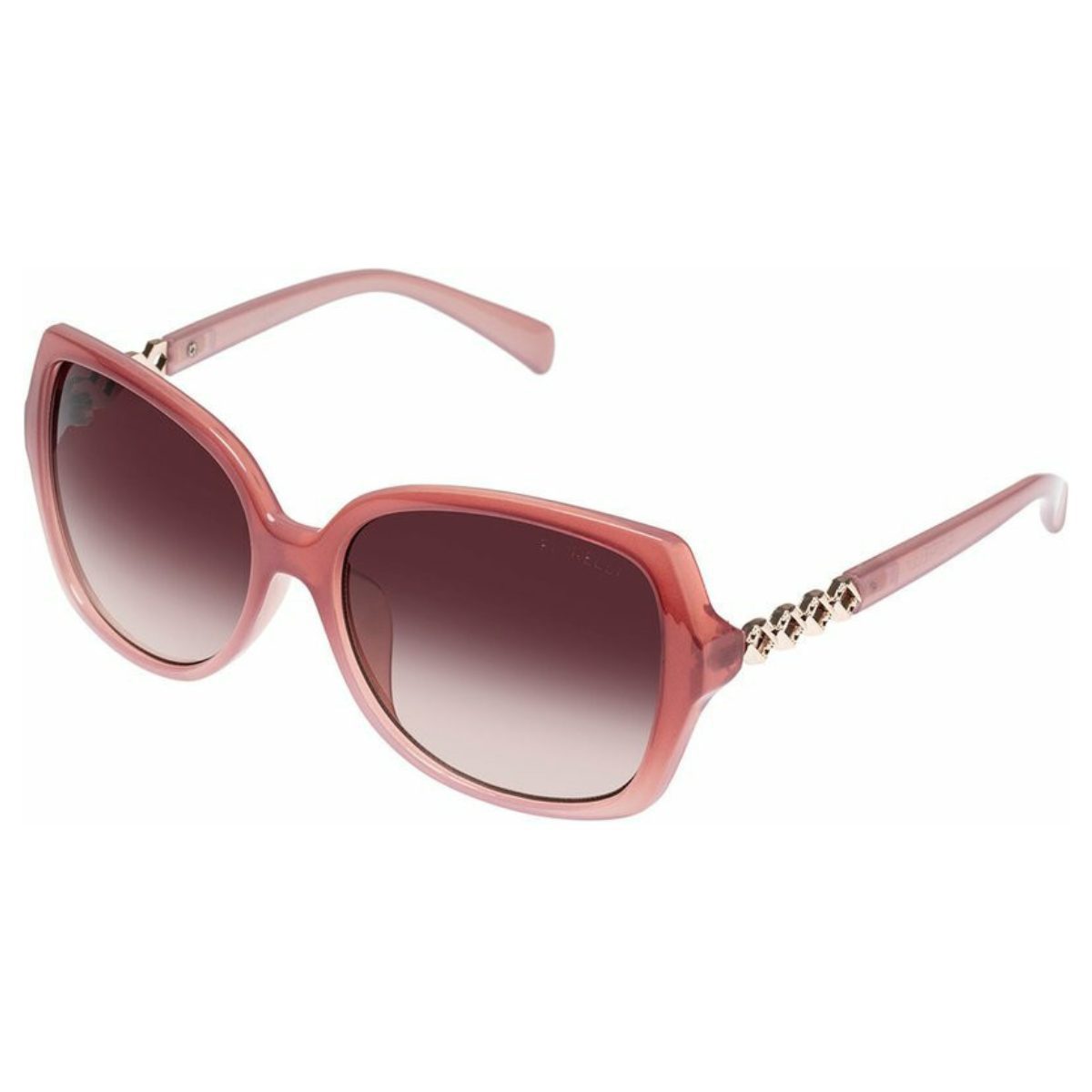 Fiorelli Blythe 2000408 Milky Rose Brown Gradient womens wrap sunglass pink sunglass culture coomera
