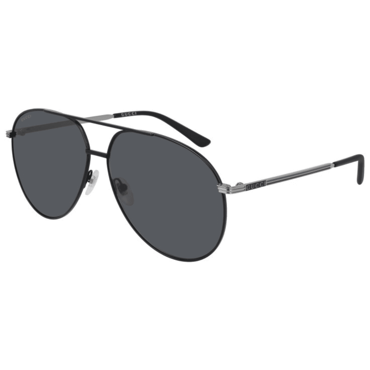 Gucci GG0832S 001 64 Black grey aviator metal classic timeless sunnies sunglass culture