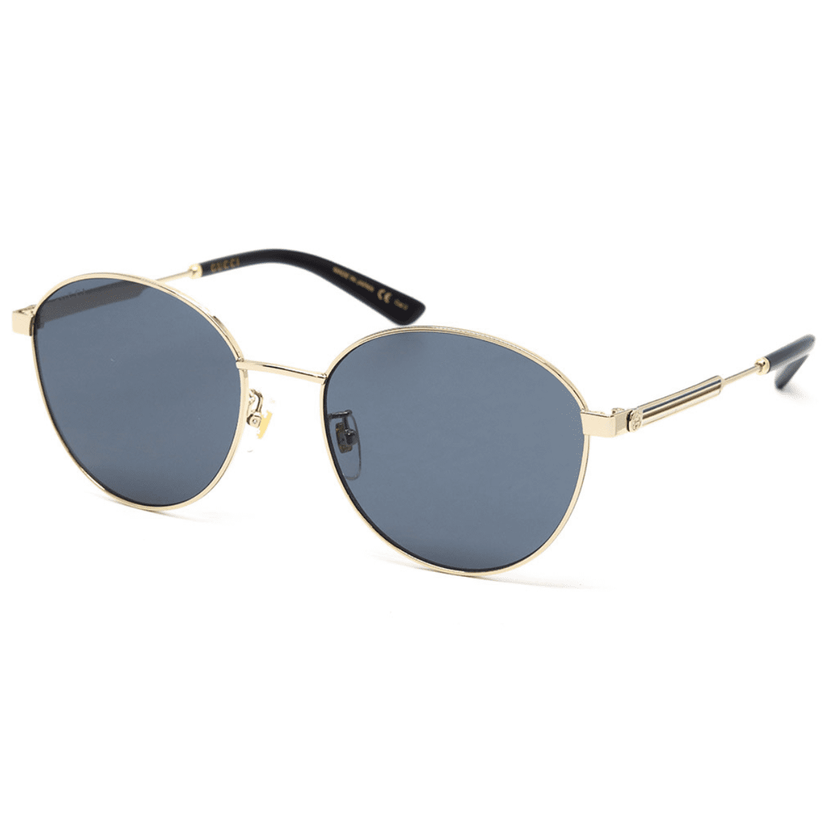 Gucci GG0853SK 002 58 Gold grey small round metail sunglass