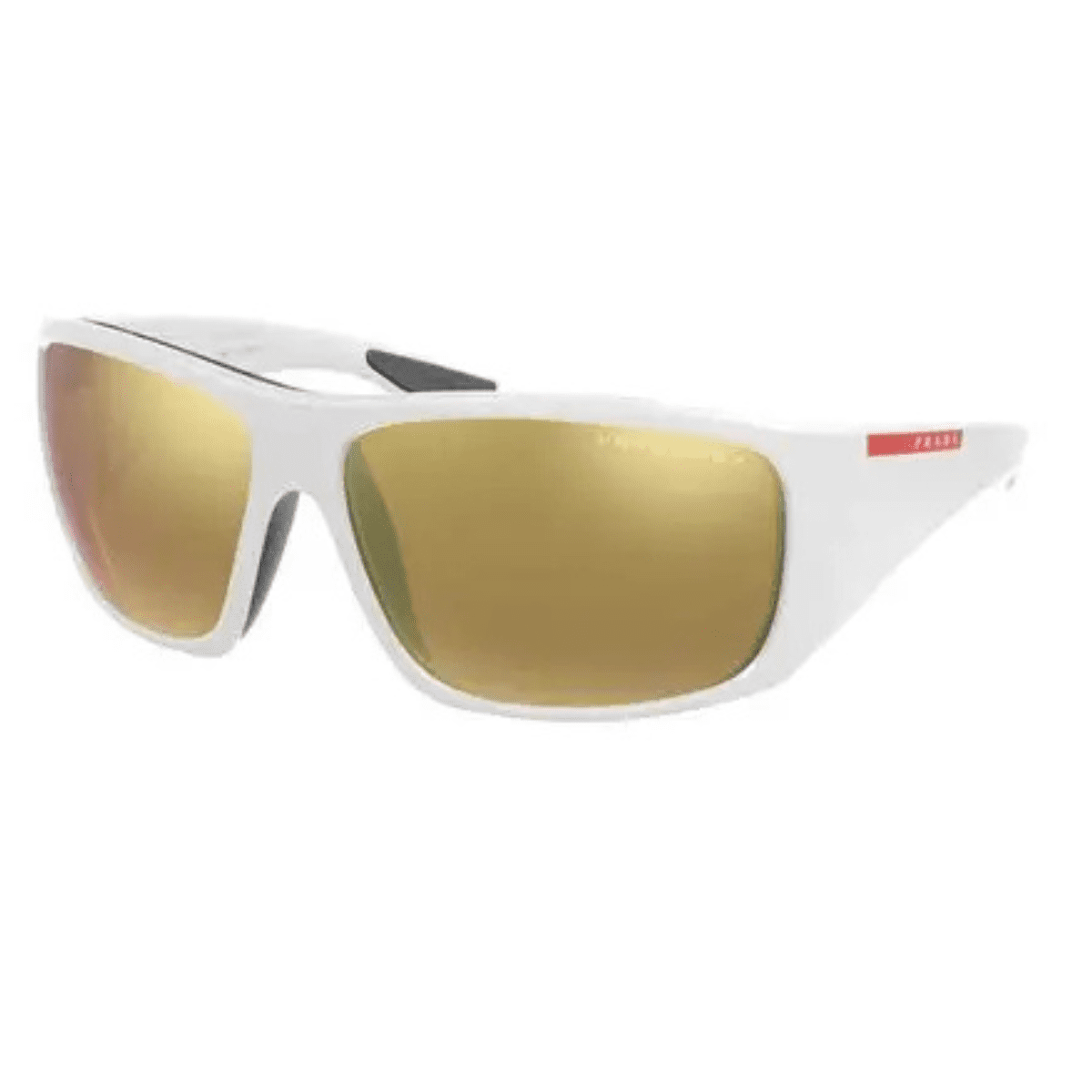 Prada PS04VS AAI5N2 66 White/Gold Mirrored Polarised
