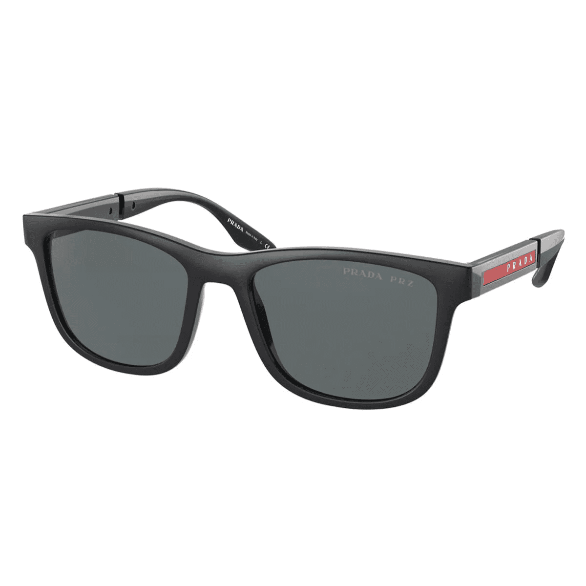 Prada PS04XSF DG002G 56 Black Rubber Grey Polarised