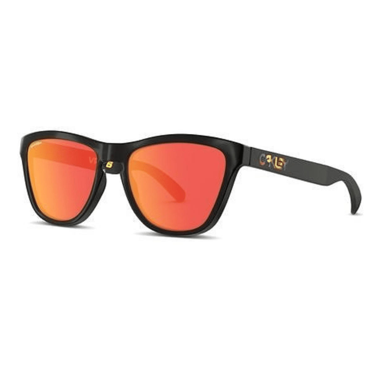 Oakley Frogskins OO9013 E6 55 VR46 Black/Prizm Ruby Red Mirrored sunglass culture coomera