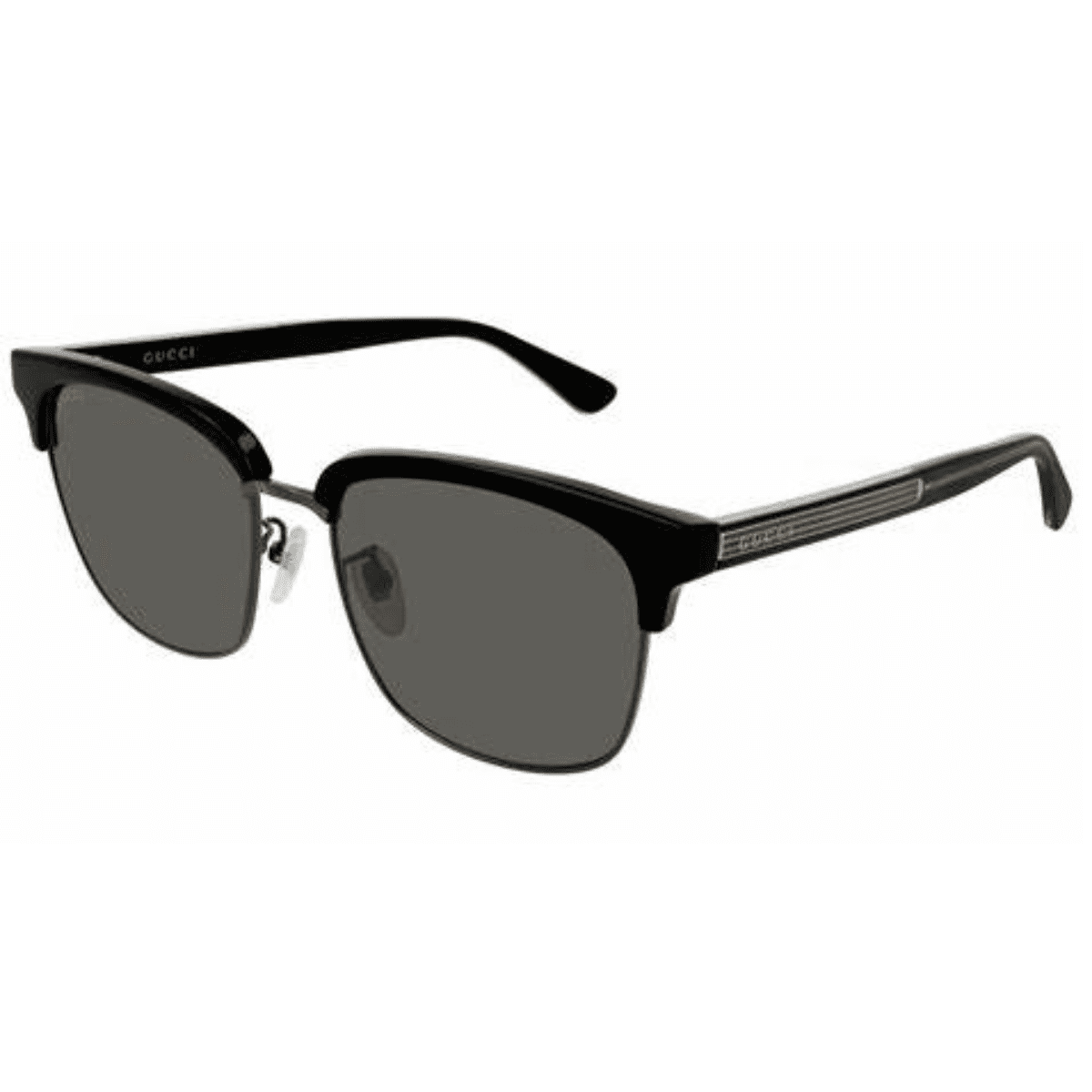 Gucci GG0382S 001 56 Black Grey clubmaster classic style sunglass culture