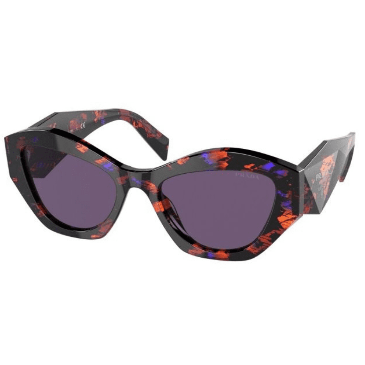 Prada PR07YS 06V6O2 53 Abstract Orange Violet purple lens womens womens sunglass culture coomera gold coast north