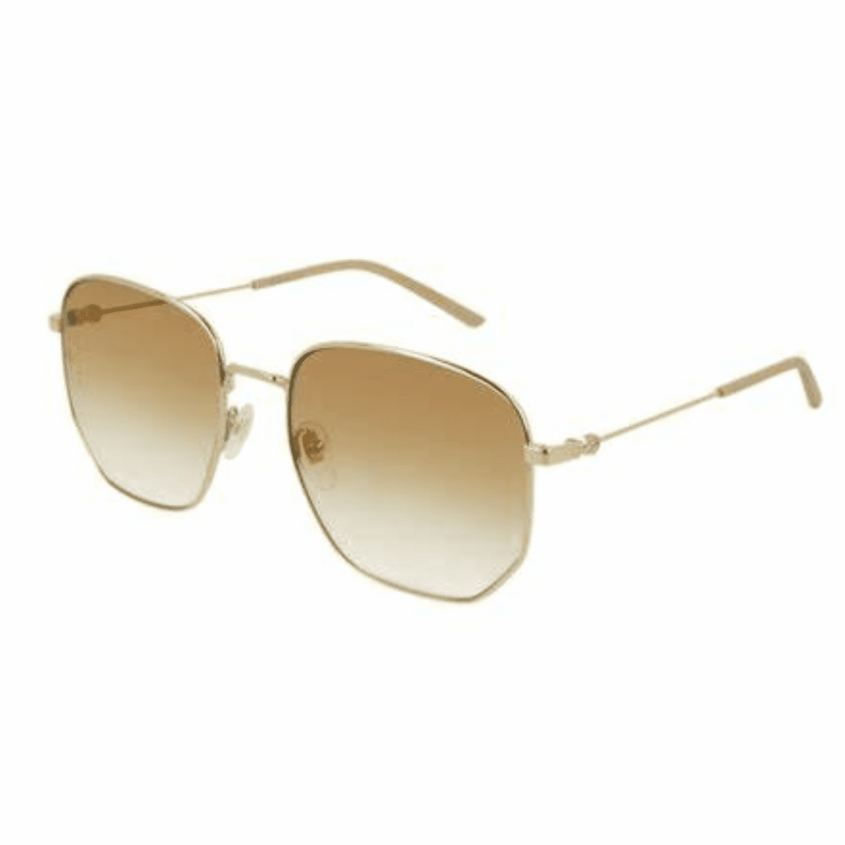 Gucci GG0396S 003 56 Gold Brown Gradient metal light sunglass culture