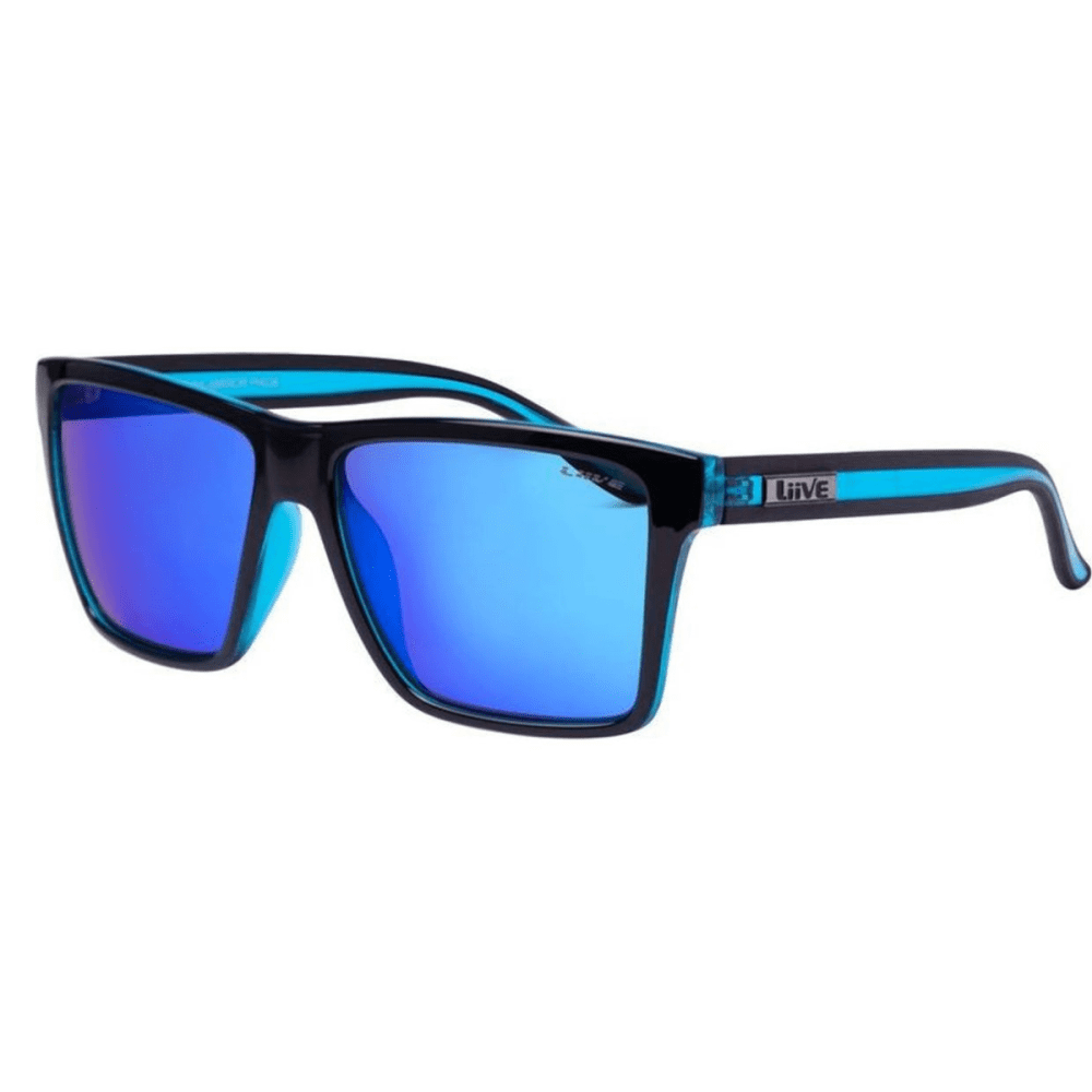 Laguna 0459B BLACK NEON BLUE MIRROR SQUARE SUNGLASS CULTURE COOMERA STORE ONLINE