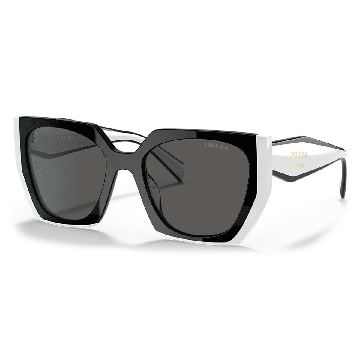 Prada PR15WS 09Q5S0 54 Black and White Grey graphic statement geometric cat eye sunglass culture coomera gold coast north