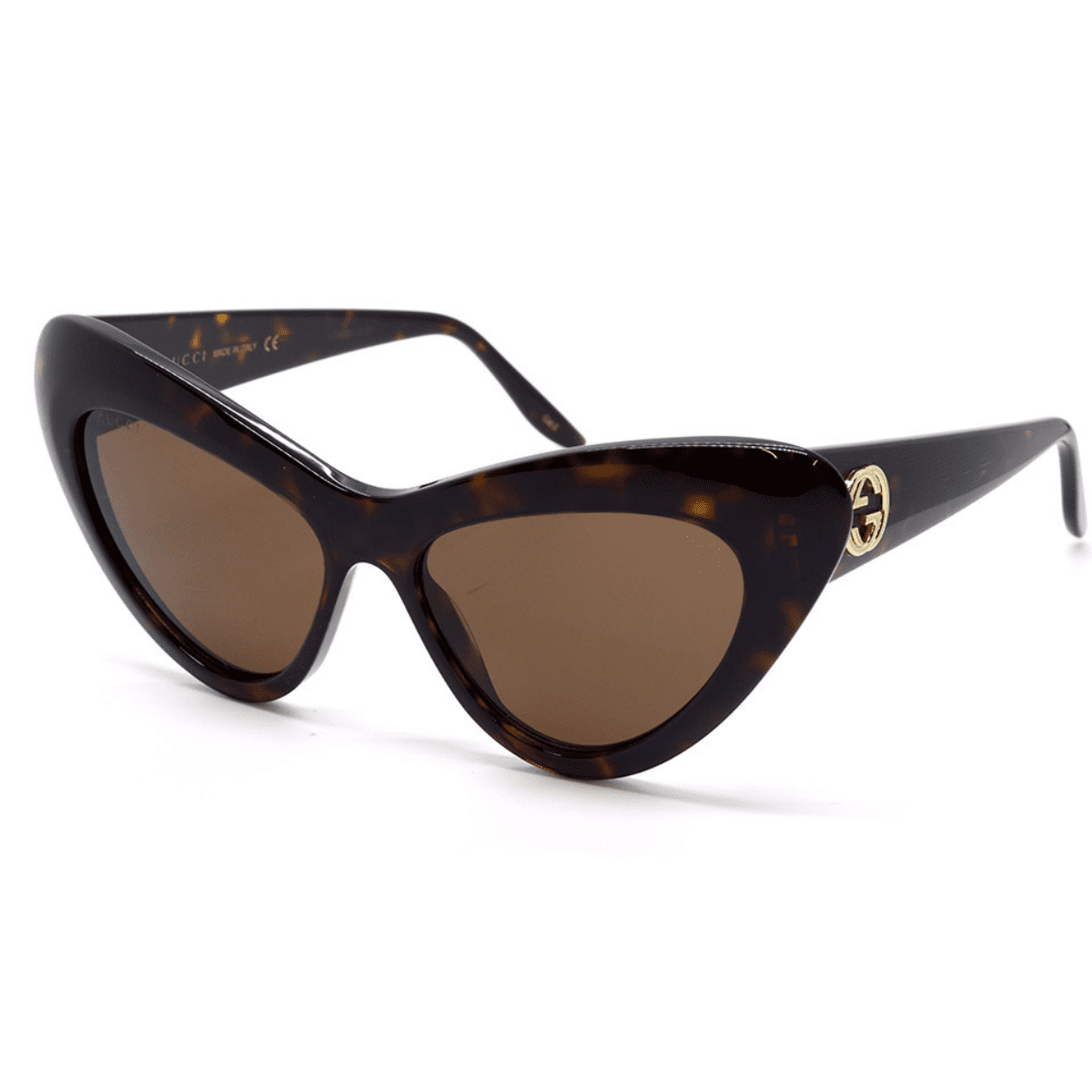 Gucci GG0895S 002 54 Havana brown lens cat eye womens sunglass culture side