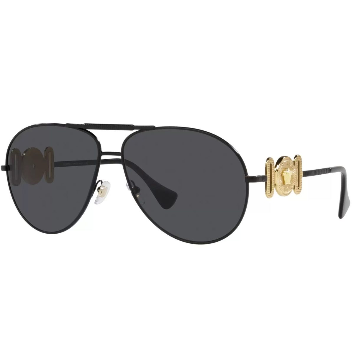 Versace VE2249 126187 65 Matte Black Dark Grey Sunglass Culture Luxury sunnies store online gold coast Coomera classic aviator
