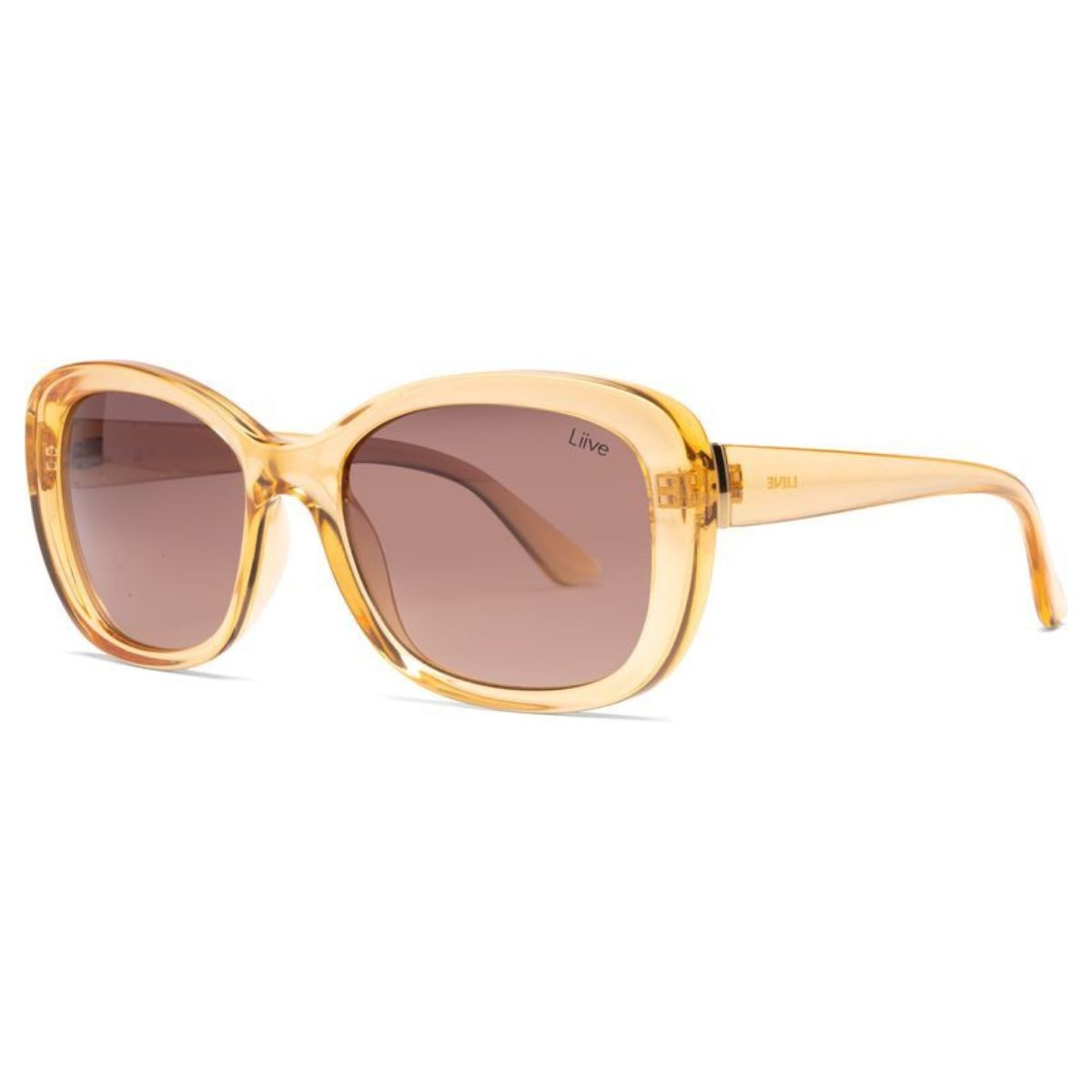 Liive-Vision-Sunglasses-Sister-L0743A-Apricot-yellow-brown-round-fashion-oval-womens-sunglass-culture-side