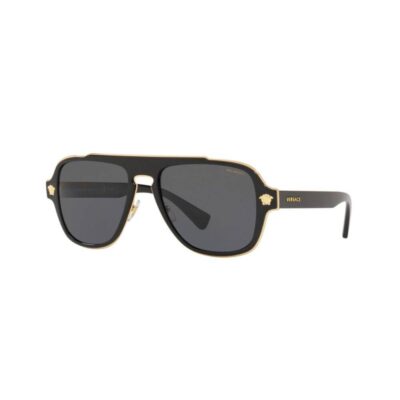 Versace VE2199 100281 56 Black and Gold/Grey Polarised