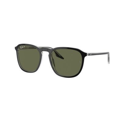 Ray-Ban RB2203 919/58 55 Black on Transparent/Green Polarised