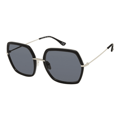 Privé Revaux The Bay/807 57/M9 Black and Gold/Grey Polarised Blue Light Blocker