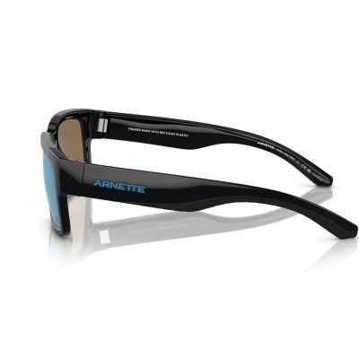 Arnette Samhty 4326U 290022 Recycled Black/ Dark Grey Mirror Water Polarized Men's Sunglass Culture Temple