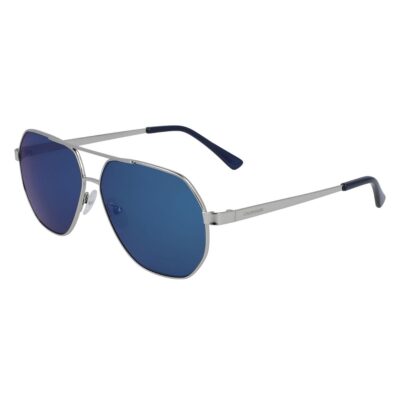 19138S 045 shiny silver grey metal aviator unisex mens everyday fashion sunglass culture
