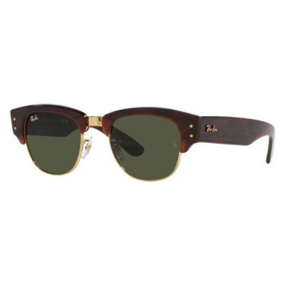 Ray-Ban RB0316S 99031 53 Polished Tortoiseshell on Gold/Green Mega Clubmaster