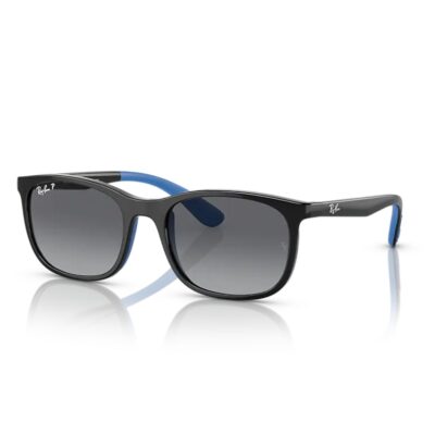 Ray-Ban Kids RJ9076S 7122T3 49 Black on Blue/Grey Gradient Lens Polarised