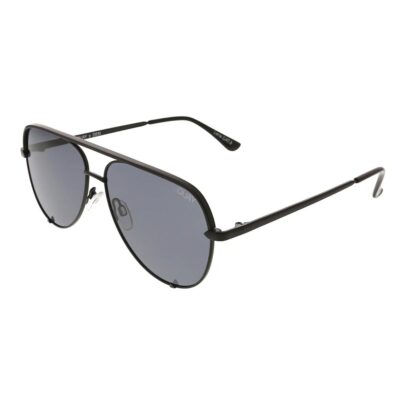 Quay High Key Mini Black Smoke Polarised Aviator unisex Sunglass Culture side
