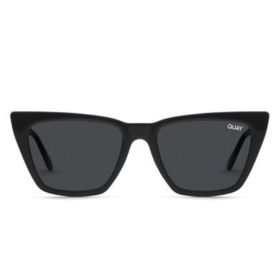 Quay CALL THE SHOTS Black Smoke womens cateye Sunglass Culture Front