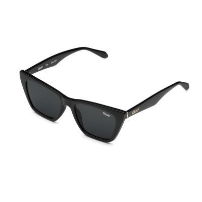 Quay CALL THE SHOTS Black Smoke womens cateye Sunglass Culture side