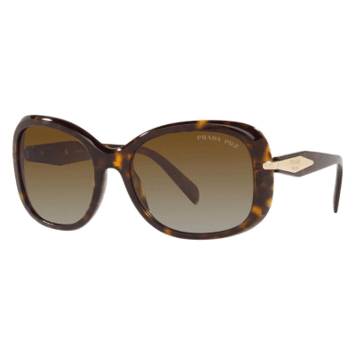Prada PR04ZSF 2AU-6E 158 2P 58 17 TORT BRWN POLARISED