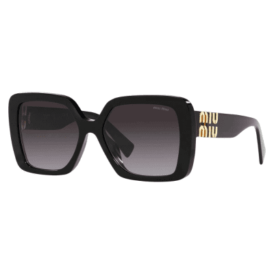 Miu Miu MU010YS 1AB-5D1 53 Black/Grey Lens