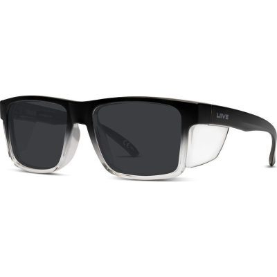 Liive Tradie Safety LS107C Matte Black Fade/Dark Grey Lenses