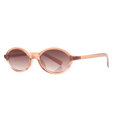REALITY THE BESSETTE DUSTY ROSE SLIM OVAL WOMENS SUNGLASS CULTURE SIDE