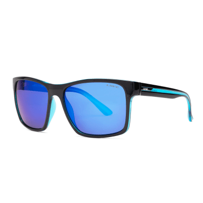 LIIVE Kerrbox 0505B Neon Black Blue Mens Square Sunglass Culture side