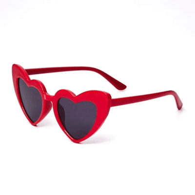 Heart Sunglasses Red/Black
