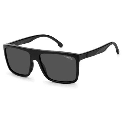 Carrera 8055S 807 M9 IR Black Grey square unisex sunglass culture side