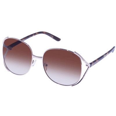 Fiorelli MORGAN 2447320 GOLD BROWN metal large oversize square womens sunglass culture side