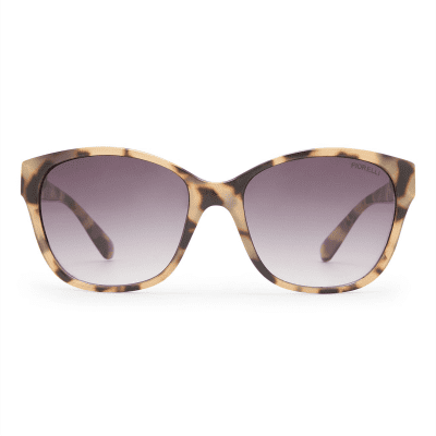 Fiorelli Ruth 2547305 Charcoal Tortoise soft medium cateye square womens sunglass culture front
