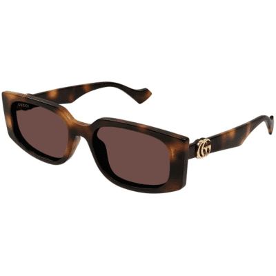 GUCCI 1534S 002 HAVANNA brown womens rectangle sunglass culture side