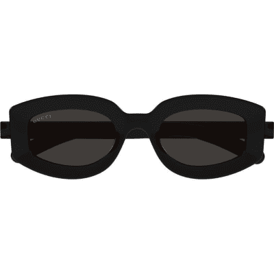 GUCCI 1719S 001 BLACK grey oval almond fashion womens sunglass culture
