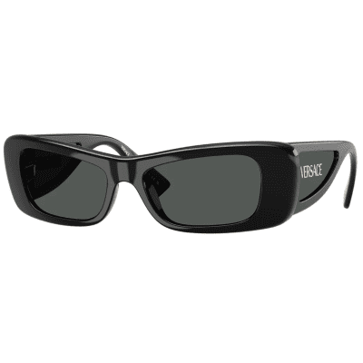 Versace VE4481 GB187 54 rectangle black wrap unisex sunglass culture side