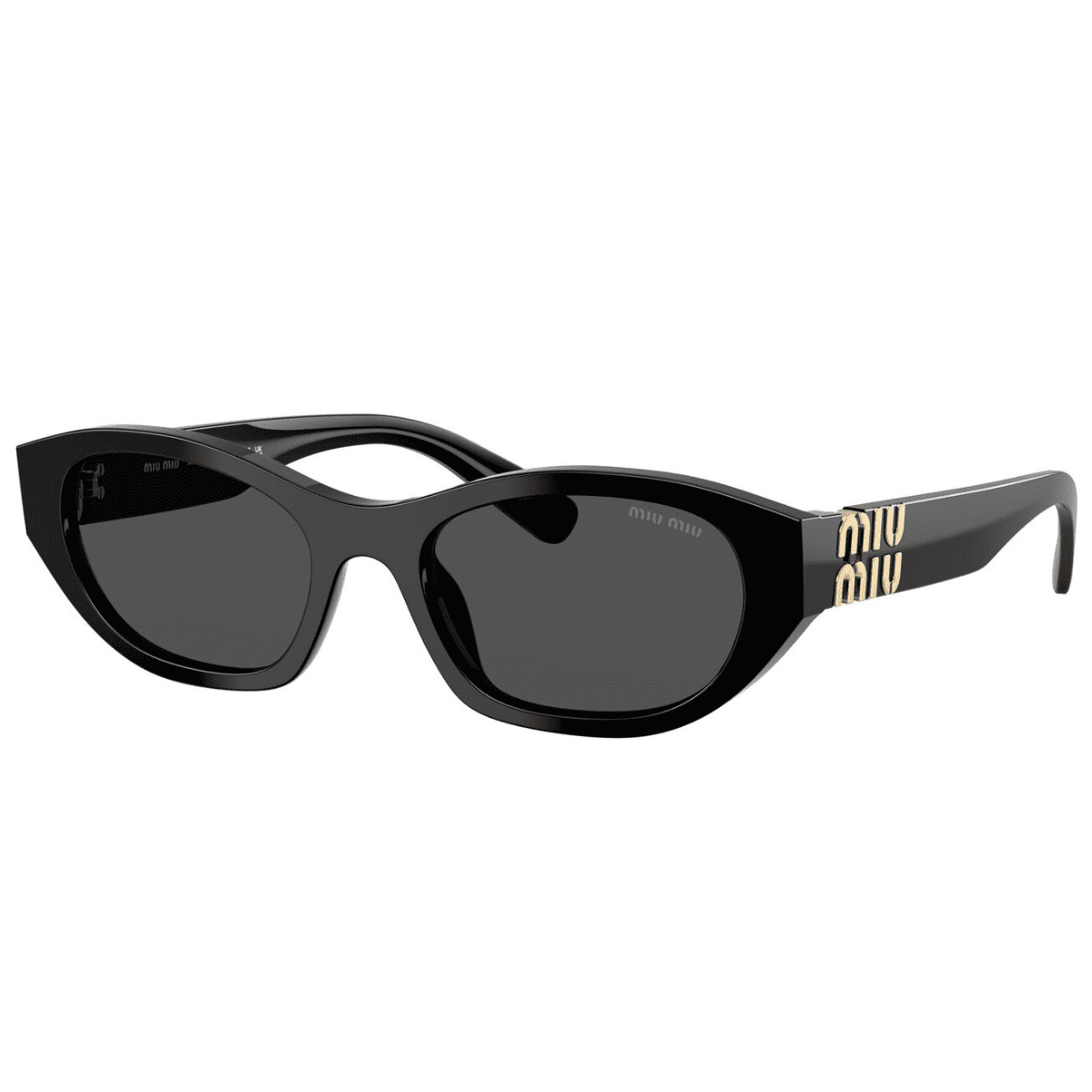 MIU MIU A03S 16K08Z 53 black slim cate eye womens sunglass culture side