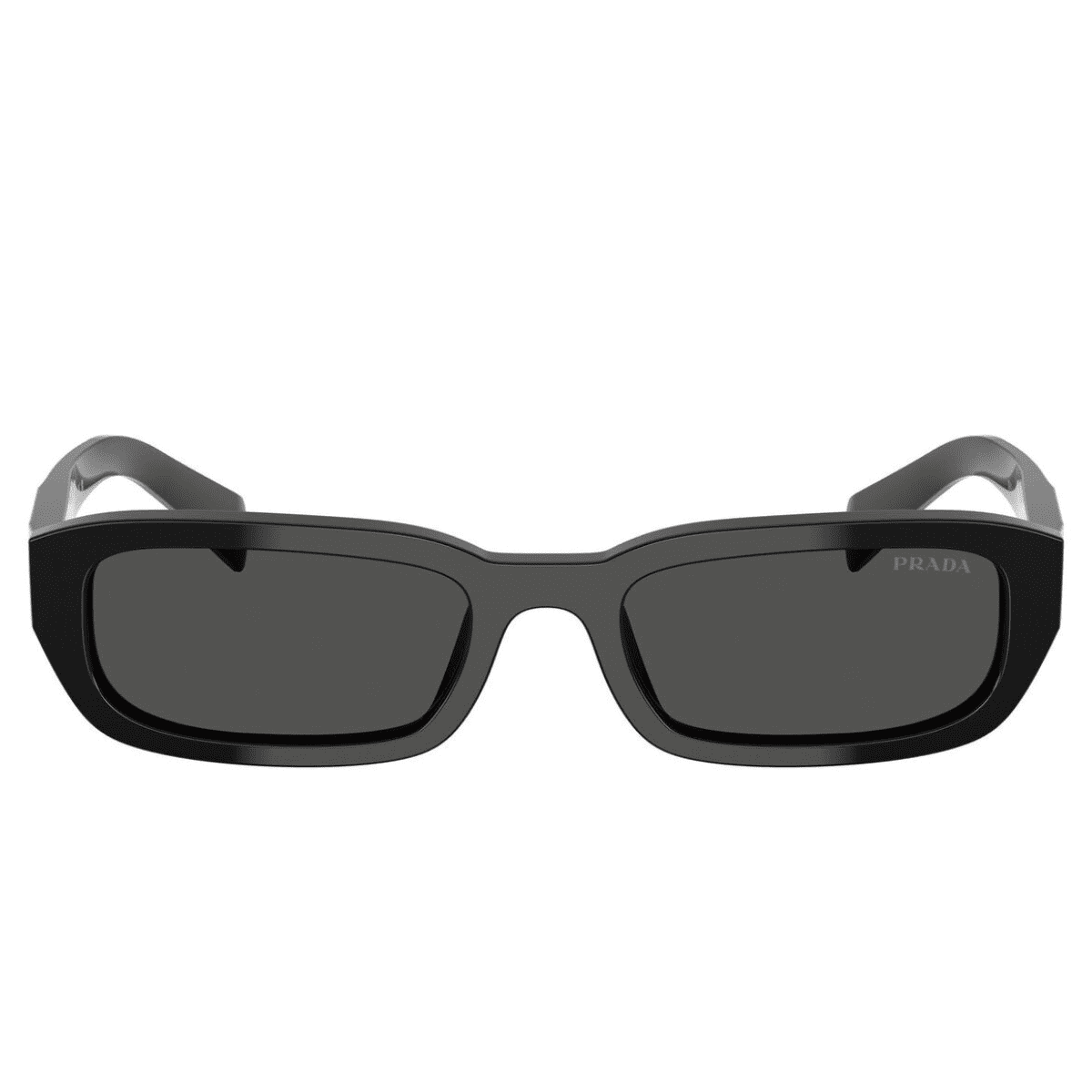 PRADA B06S 16K08Z 53 black slim rectangle sunglass culture front