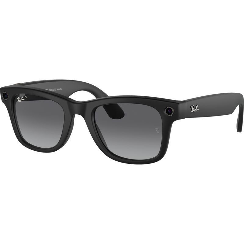 Ray-Ban Meta Wayfarer Large RW4008 601ST3 53 Matte Black Polarised