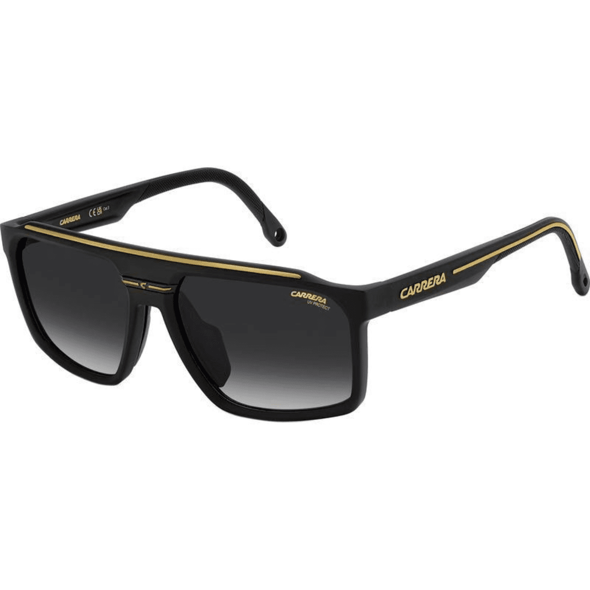 CARRERA SPORT 04S 146 59 90 unisex matte black gold aviator light sunglass culture side