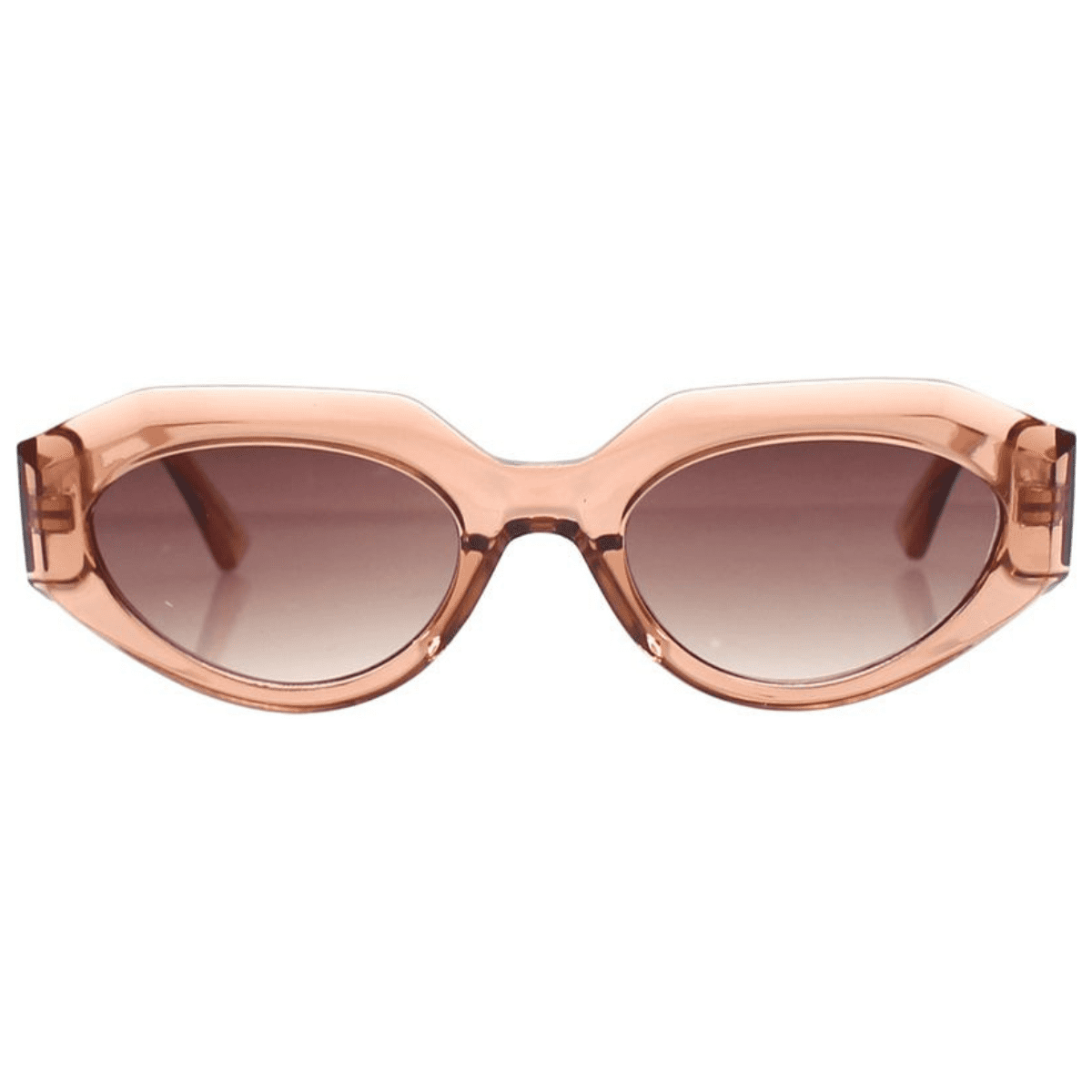 REALITY LUXE 1 DUSTY ROSE cat eye womens transparent sunglass culture front