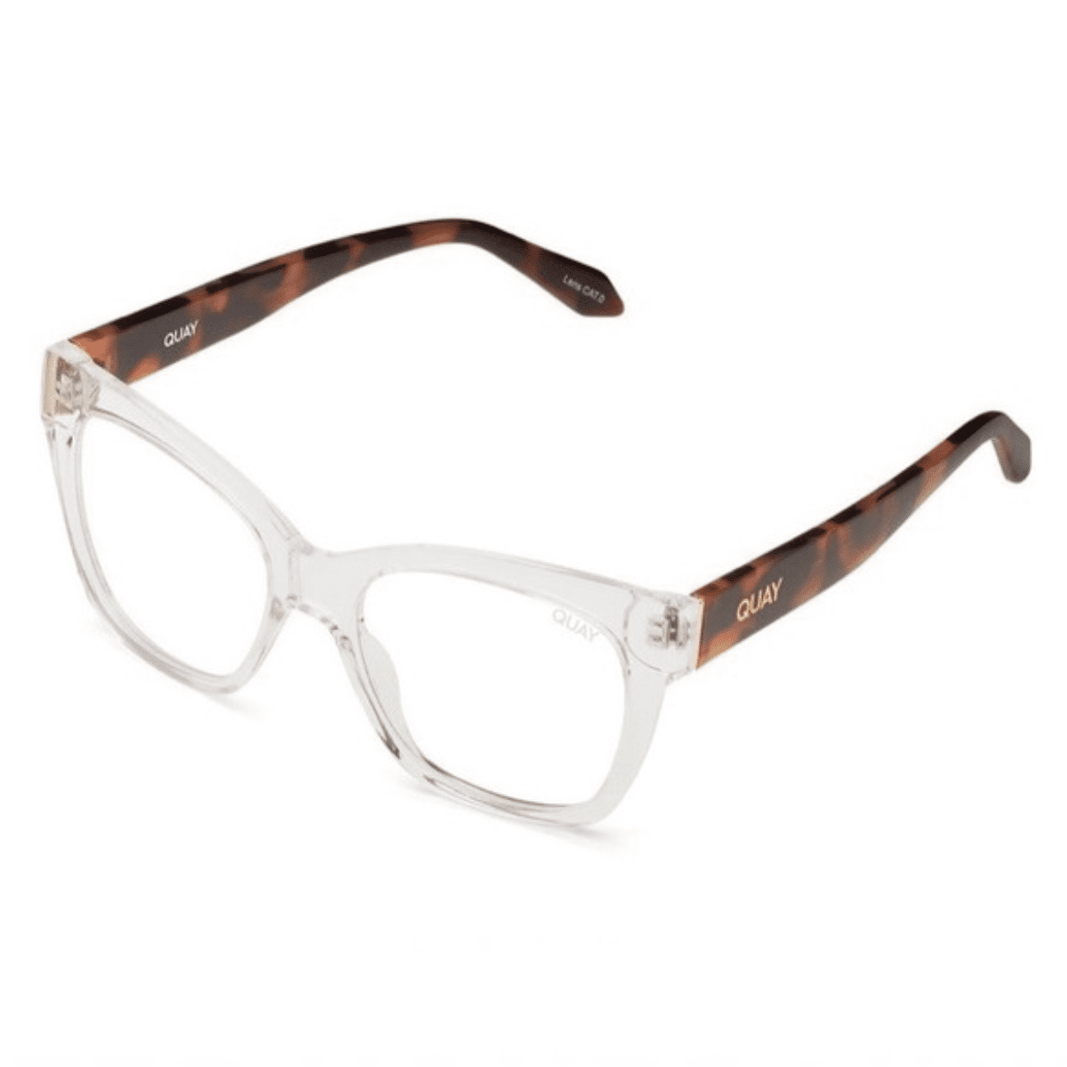 QUAY AFTER HOURS MINI CLEAR TORT BLUE LIGHt glasses sunglass culture gold coast coomera